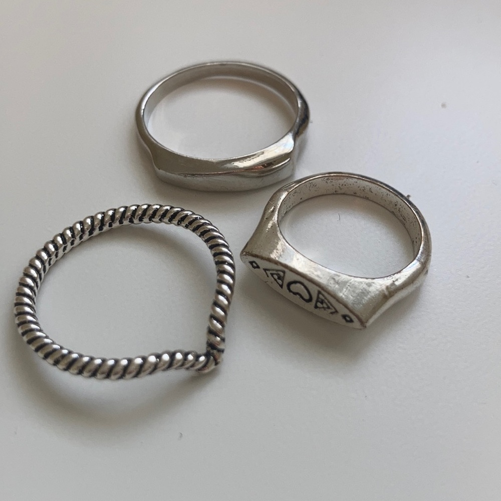Silver Ring Set - Picture 3 of 3